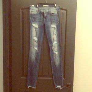 Distressed Kancan Skinny Jeans